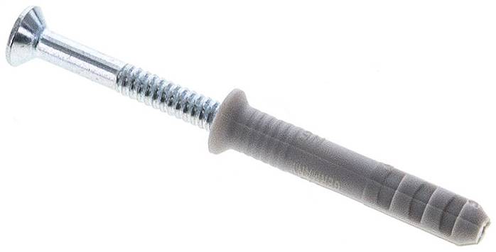 FISCHER Nageldübel 5x30, 100er Pack, Standard (Senkkopf)