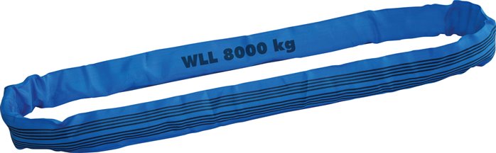 Rundschlinge EN 1492-2, Nutzlänge 1m, WLL 8000kg