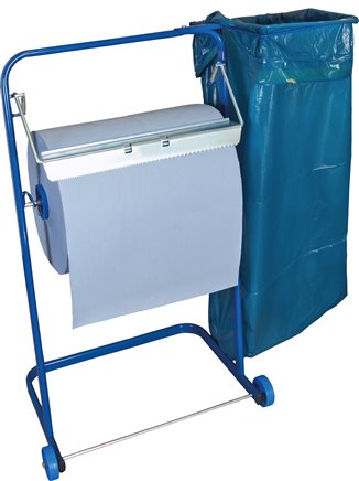 Putzpapier-Bodenständer bis 40 cm Breite, auf Rollen fahrbar