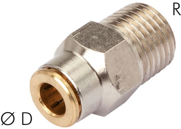 Hochdruck-Steckverschraubung M 8x1 (konisch)-4mm
