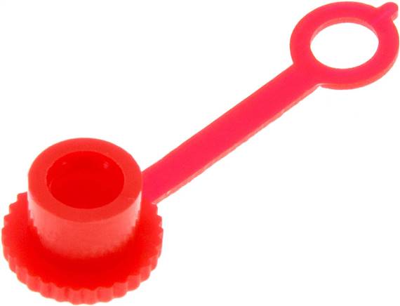 Kunststoff-Schutzkappe für Kegelschmiernippel, rot