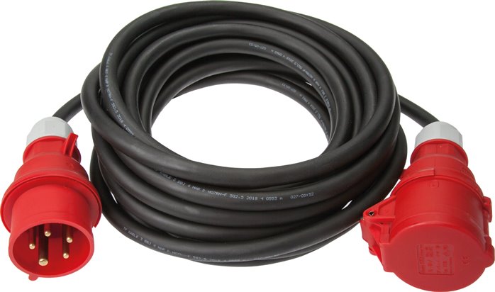 Verlängerungskabel (außen), 10m, CEE BAU (400 V / 16 A)