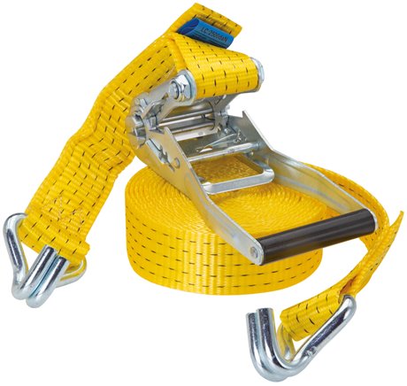 Ratschen-Zurrgurt (25mm) 10m, 1.500daN, Druckratsche, 2-teilig