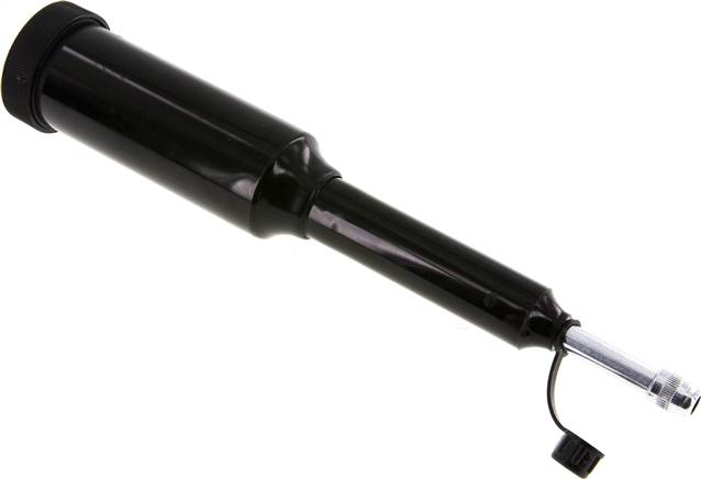 Kolbenstoßpresse mit Hydraulikmundstück und Schutzkappe für Kegelschmiernippel