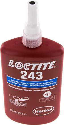 Anaerobe Schraubensicherung, Loctite, 250 ml, mittelfest