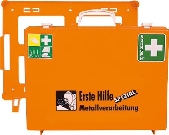 Erste Hilfe-Koffer, DIN 13157 (klein), Holzbearbeitung