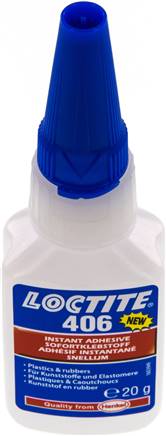 LOCTITE Sekundenkleber, 20 g, für Kunststoffe und Elastomere