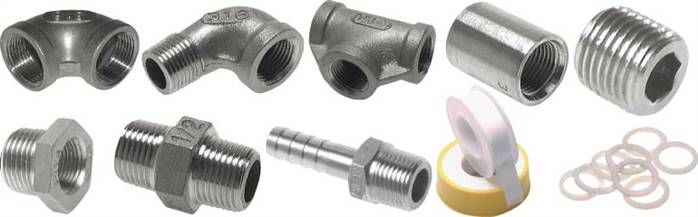 Multibox - Edelstahl-Fittings, R 1/8" - R 1/2"