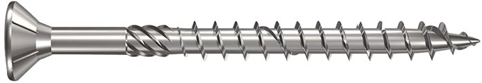 Spanplatten-Senkkopfschraube, TORX, 5,0x60, Stahl verzinkt, weiß