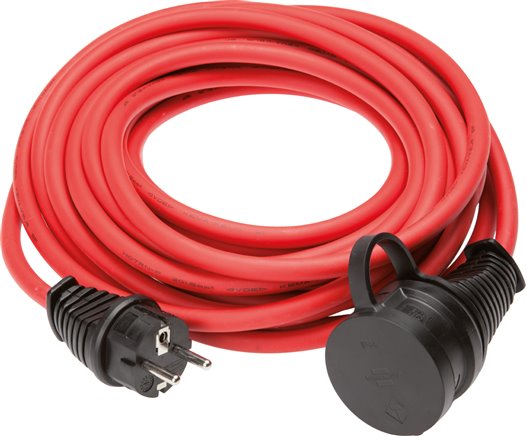 Verlängerungskabel (außen), 25m, rot (230 V AC)