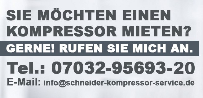 Schneider Kompressor mieten I Schneider-Kompressor-Service